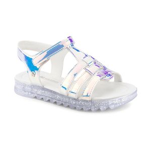 BIBI Sandalias Flat Form Plateado