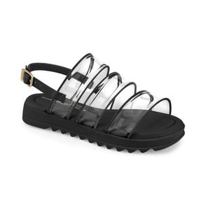BIBI Sandalias Flat Form Negro